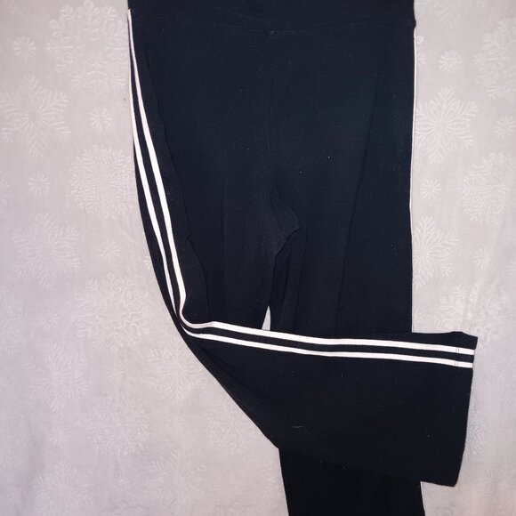 Run Like A Cheetah! Black & White Striped Workout Pants - Picture 1 of 3